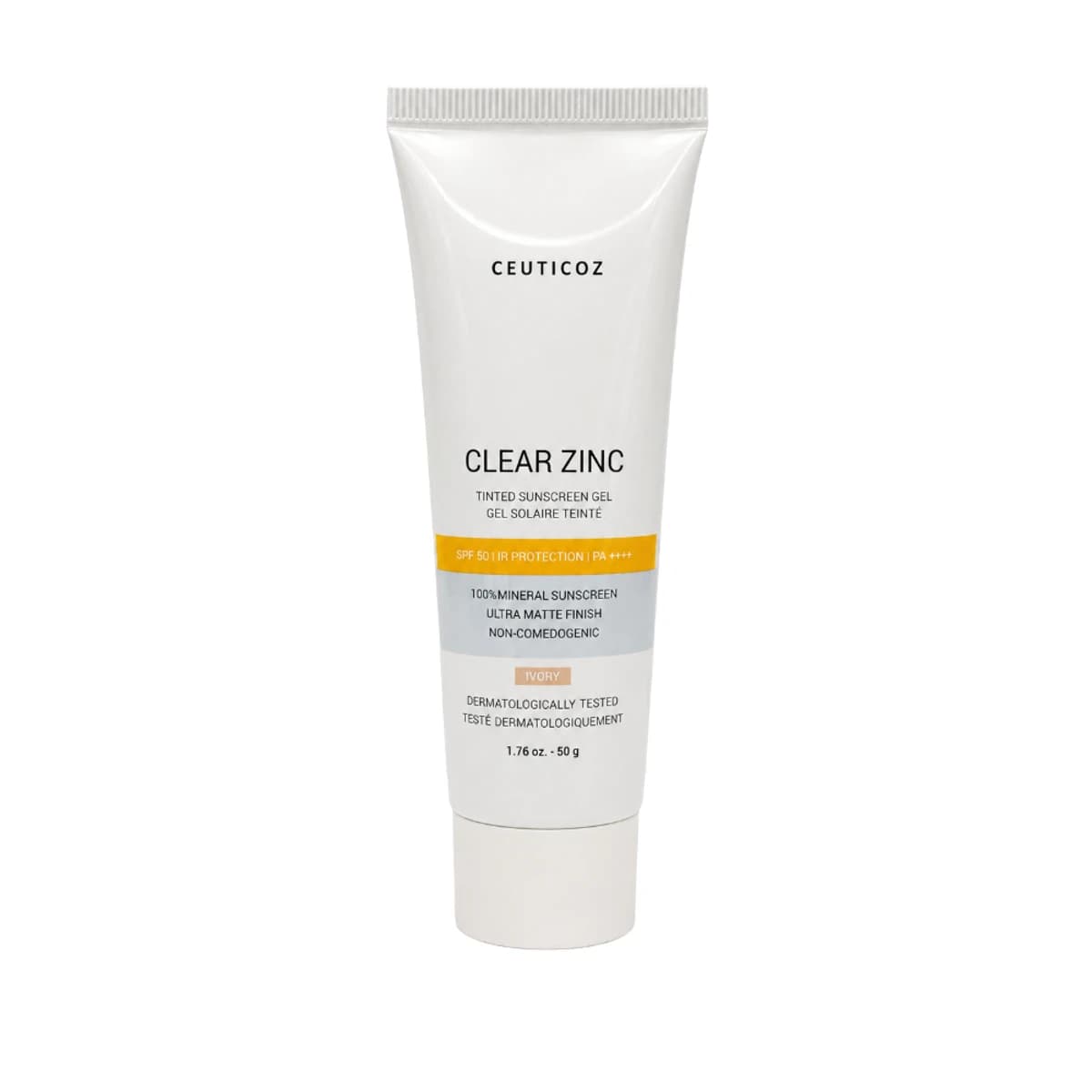 Clear Zinc Tinted Ivory Sunscreen 50g