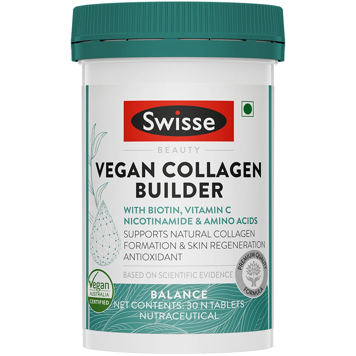 Swisse Vegan Collagen Builder 30 Tablets
