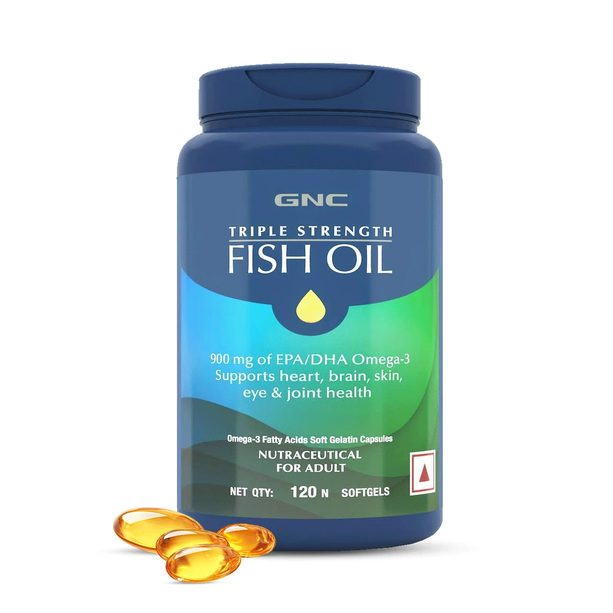GNC Triple Strength Fish Oil 120 Softgels